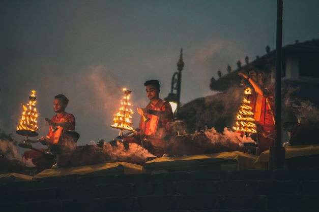 Ganga aarti at Dashashwamedh 