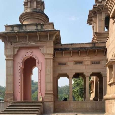 Stairs to the main temple at Sarnath, Varanasi