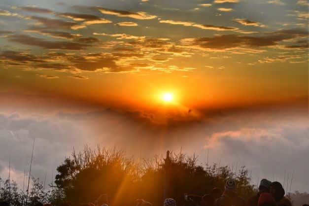 Sunrise in Darjeeling is one of the iconic moments to encounter