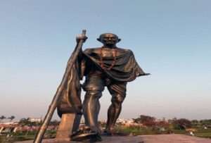 Mahatma Gandhi statue in pondicherry