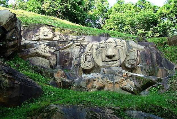 Rock Cut Idol at Unakoti Heritage site