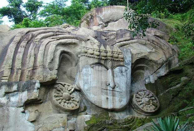 Shiva Idol at Unakoti Heritage site