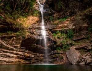 Bhalugarh waterfall, one of the best place to visit in Lansdowne during a weekend trip