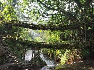 Double decker bridge in Meghalaya