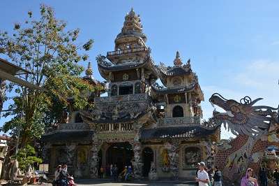 pagoda building in Dalat is one of the best destinations in Vietnam