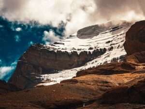 Mount Kailash which pilgrims circumambulate during Kailash Mansarovar Yatra