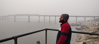 At Ramanagr fort on the river side Ramanagr bridge in the background