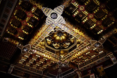 Architecture of the ceiling of the Cardiff Castle