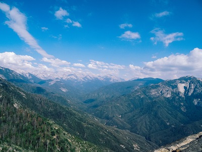 Sequoia and King's Canyon National Park, California drone view