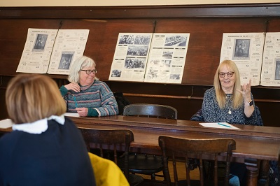 women at national museum of history in cardiff