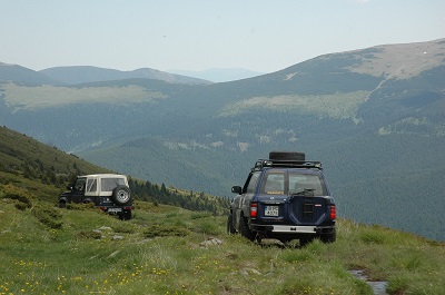 Jeep Safari in mountains in Munnar