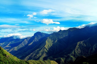 Series of mountains at Meesapulimala