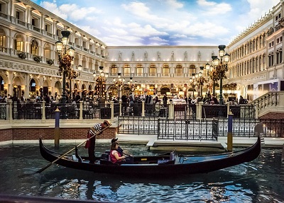 Gondola Ride at Las Vegas is visitors choice