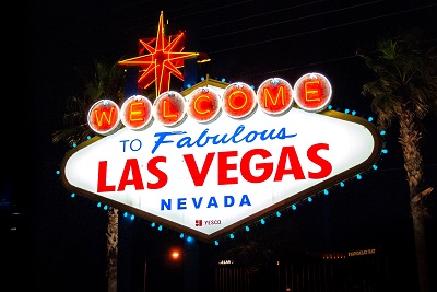 Las Vegas sign at night