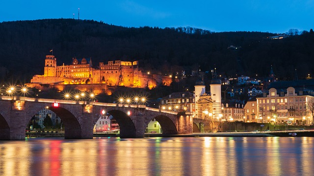 Heidelberg Castle at night