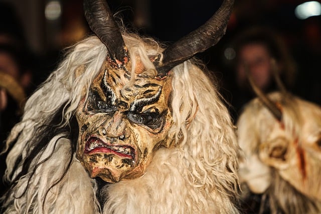 Krampus in German and Switzerland is one of the unsual christmas tradiions